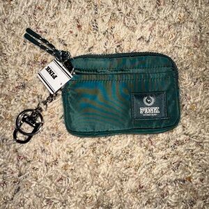 Pink Victoria's Secret Green Keychain Wallet 💚